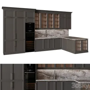 Kitchen in neoclassical style