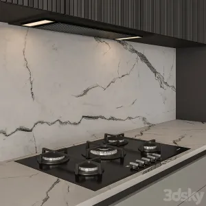 Kitchen Modern Gray Black Cabinets