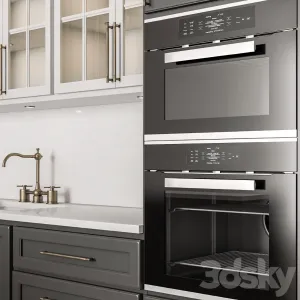 Kitchen Neo Classic Black White Set