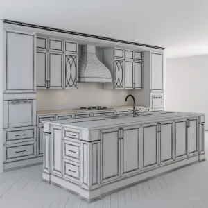 Kitchen Neo Classic with island