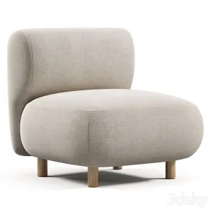 Chair Pipel Bucle White