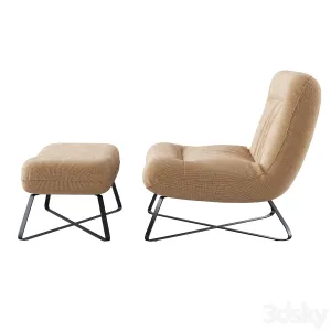 Linen armchair Helma