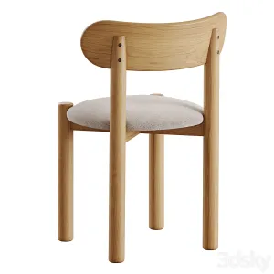 Nebai chair with hard soft back