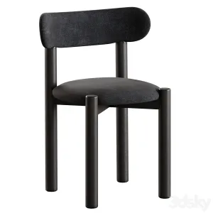 Nebai chair with hard soft back