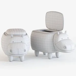 Hippo children’s storage stool