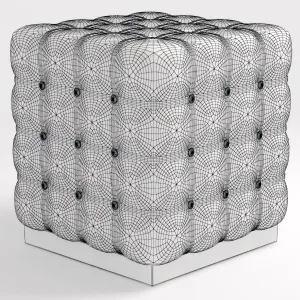 Leather ottoman