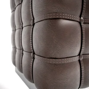 Leather ottoman