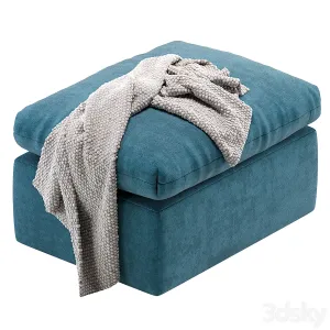 Pouf Parsi Velvet Mint