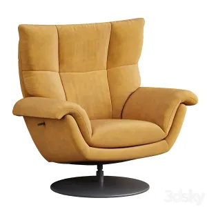 Deacon Leather Swivel Recliner armchair