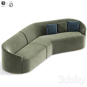 Korduda Sofa And Vladimir Kagan Sofa