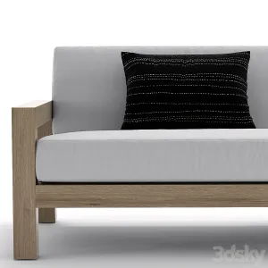 RH Outdoor Bonaire teak sofa