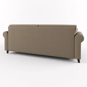 Sofa with cushions armrests round