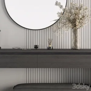 Hallway Black Gray Entrance