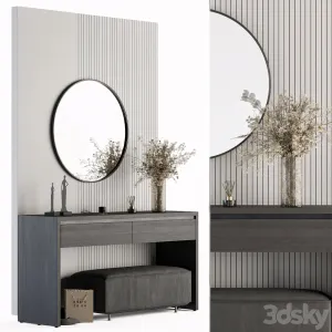 Hallway Black Gray Entrance