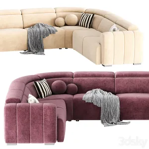 Aldo Fabric Sectional Sofa
