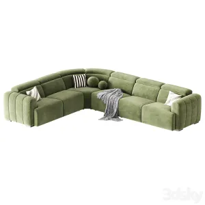 Aldo Fabric Sectional Sofa
