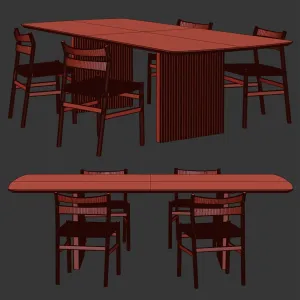 Artilleriet BM chair Ten table