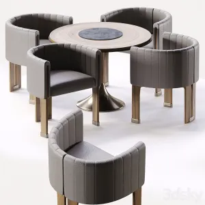 Dining chair brass crawford