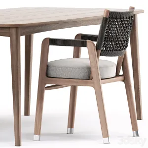ORTIGIA CHAIR by flexform GRASSHOPPER TABLE