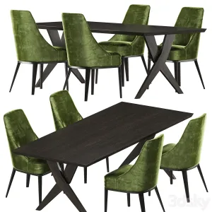 Softhouse Crossing table Softhouse Flavia chair