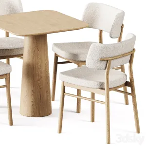 Table POV by Ton Wooden Chair Marlen by TrabA