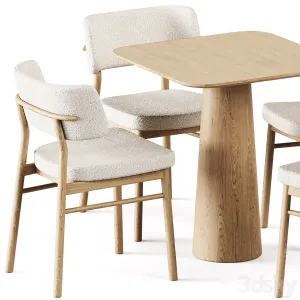 Table POV by Ton Wooden Chair Marlen by TrabA