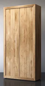 RECLAIMED RUSSIAN OAK PANEL DOUBLE DOOR CABINET