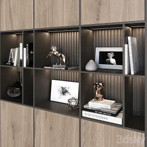 Shelving unit in modern style