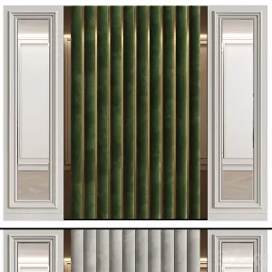 Wall panels in modern classic style