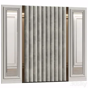 Wall panels in modern classic style