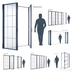 Modern windows SWING PIVOT FOLDING SLIDING