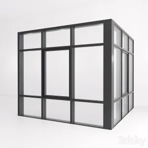 Panoramic glazing Stained glass