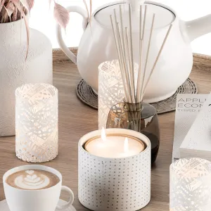 Wood Pink Decorative Set with Wheat Set