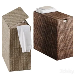 Wicker laundry baskets 2