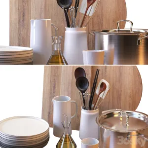 Kitchen decor with oil