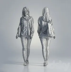 Woman jess casual walking