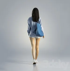 Woman jess casual walking