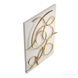 Freehand metal wall panel