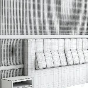 Headboard wall panel