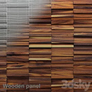 Wooden planks panel