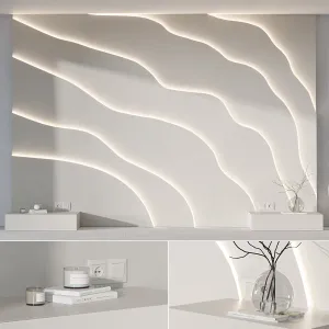 Modern Headboard with light