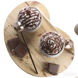 Decorative set geometric shapes with coffee