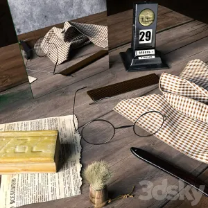 Decorative shaving kit