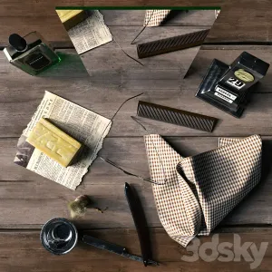 Decorative shaving kit