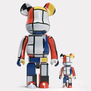 Bearbrick Piet Mondrian