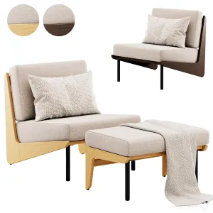 Kinney Teak Lounge Chair by Crate Barrel