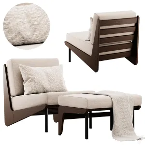 Kinney Teak Lounge Chair by Crate Barrel