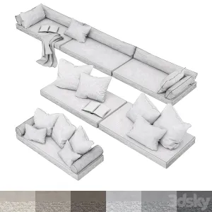 Window seat pillows set