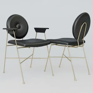 Bontempi glamor table penelope chair gubi multi lite