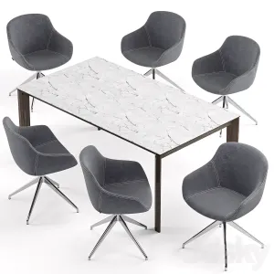 Igloo Chair Alpha Table Calligaris